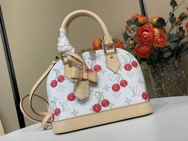 顶级原单复刻独家实拍 Lv X Tm Alma Bb M14234 白花 樱桃 alma Bb手提包作为Louis Vuitton X Murakami系列欢乐 顶级原单复刻独家实拍 Lv X Tm Alma Bb M14234 白花 樱桃 alma Bb手提包作为Louis Vuitton X Murakami系列欢乐