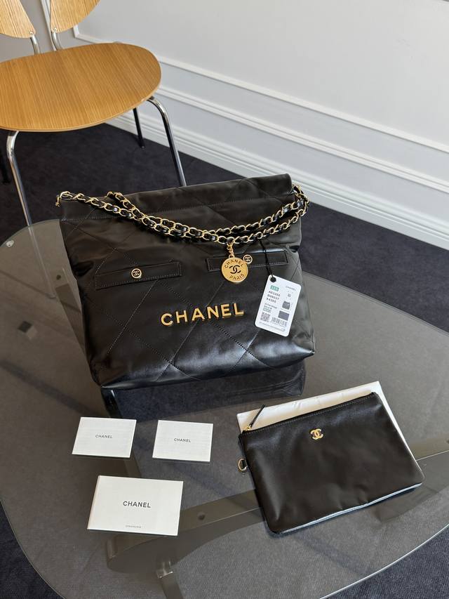 独家 实拍 新款双插袋 原单升级版 现货感应 S春夏火爆22 Bag购物袋As3260 本季最火最值得入手的系列 它的名字叫22 Bag 小香凡是以数字命名的都