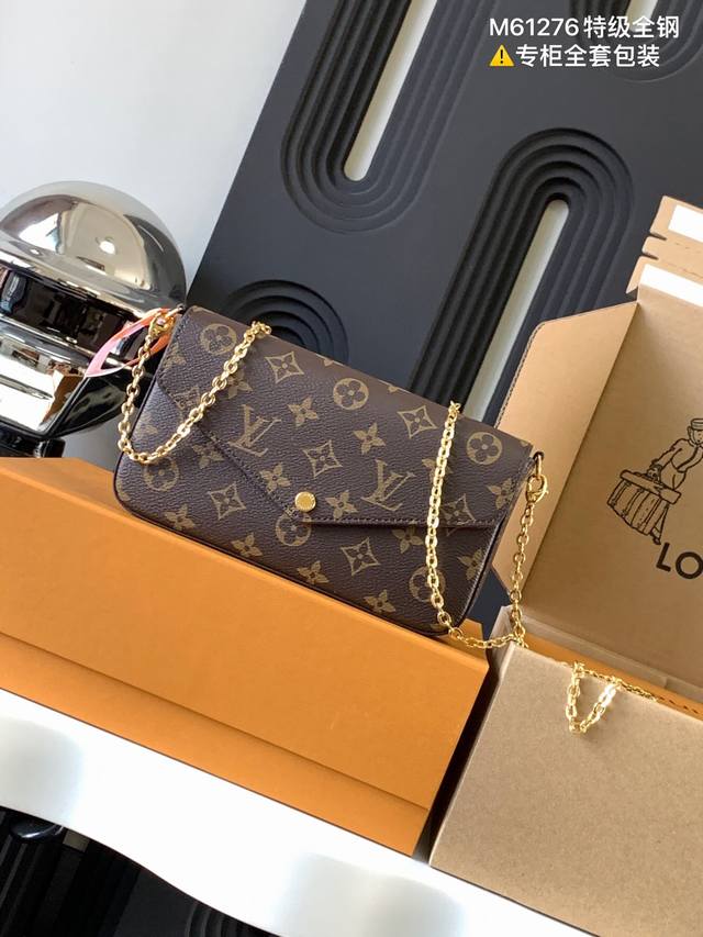 芯片钢 独家首发型号:M61276 特级加强版 皮料是正品代工厂p意大利A级皮料 是在于品质 全钢五金 面料 手工 油边 A级高品质出品 全面再次升级 拍摄图跟