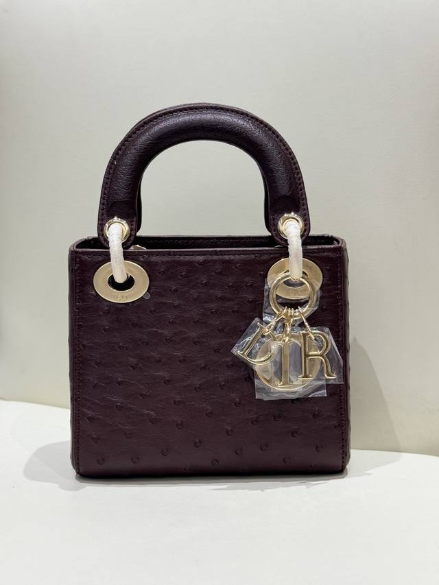 现货 Mini17Cm三格 进口鸵鸟皮 内配进口山羊皮 2条肩带