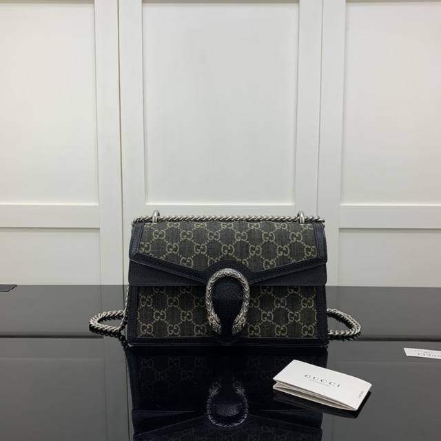 新品 Gucci新款 专柜品质 原厂皮 原厂五金 实物实拍 400249克色牛仔布 尺寸 W28Xh18Xd9Cm