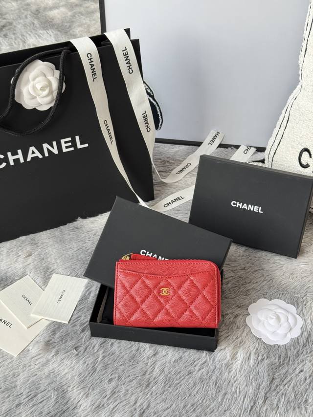 Chanel小香 年新品 chanel 7字型单拉卡包 原单品质 款号 A3179 颜色如图 尺寸12*7.5*2.5Cm 鱼子酱进口牛皮