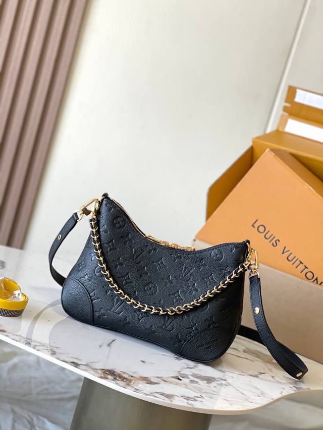 特级Mb芯片版原厂皮 本款Boulogne 手袋选用 Monogram Empreinte 皮革重绎经典设计 型号 M12930黑色动态芯片版 材料 A级全钢五