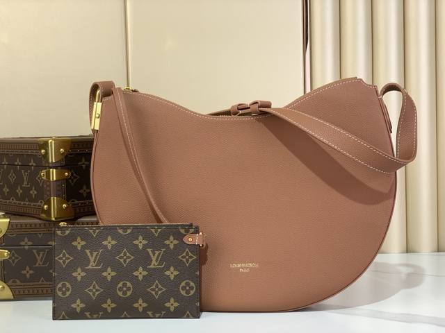 顶级原厂 Low Key Cookie 中号手袋 M14417 黑色 M14642 棕色 M14635 杏灰色 路易威登推出 Low Key Cookie 中号