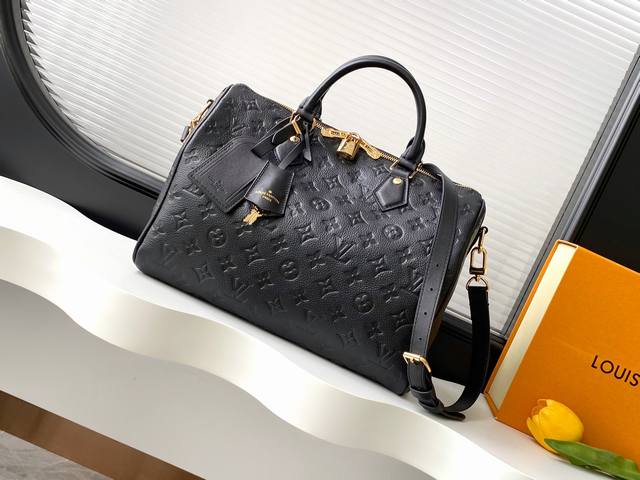 动态163C01芯片 顶级原单加强版 实物拍摄 Speedy Soft 30 手袋 M47186 黑色 M11323 浅棕色 压花 本款 Speedy Soft 动态163C01芯片 顶级原单加强版 实物拍摄 Speedy Soft 30 手袋 M47186 黑色 M11323 浅棕色 压花 本款 Speedy Soft