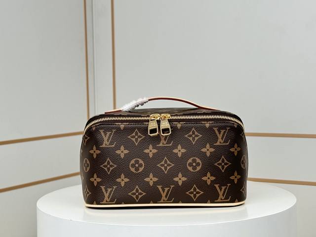 工厂p价 顶级原单 新款到货M11750老花 Toiletry Bag 化妆盥洗袋 Toiletry Bag2 Compartments盥洗袋取材Monogra