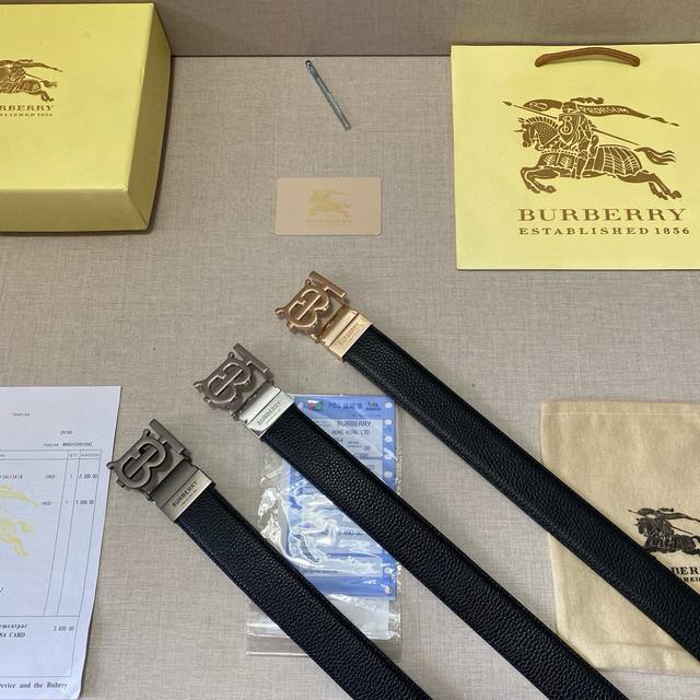 品牌 巴宝莉Burberry 等级 一整张牛皮切割 头层原皮 新款开模 带宽3.5厘米.油边精致 实物拍摄无修饰 上身效果超好 .配专柜全套包装.送礼自带首选