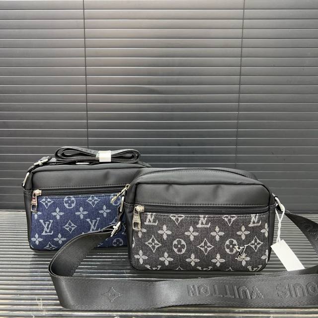 Louisvuitton 路易威登 尼龙布斜挎包 相机包 男女通用斜挎包 单肩包 经典百搭 实物拍摄 原厂原版面料 配送防尘袋 21 X 15 Cm