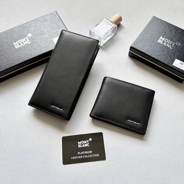 短 长 颜色 黑色 尺寸长19X10短12X10 型号 7038万宝龙专柜款男士软皮长短款对折一比一进口牛皮手感无敌简约大气男士必备