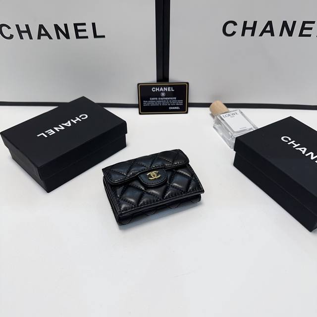 颜色 黑尺寸 10X7香奈儿新款两用钱包卡包 做工精细 小巧实用 多功能必备款