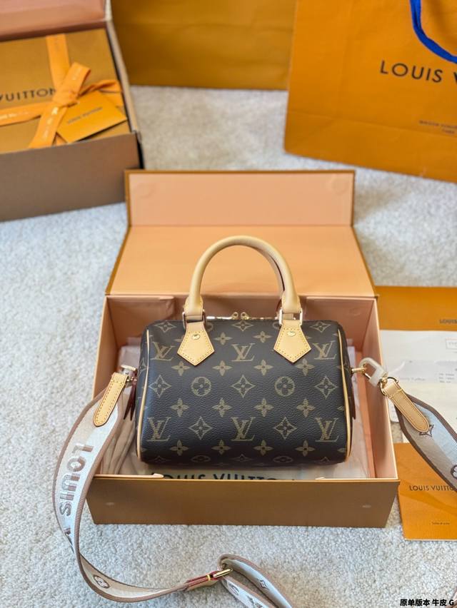 顶级原单 牛皮 lv Speedy 20枕头包 lv 新款系列 City Keepal手袋,全网首发 Lv Speedy Nano 枕头包这款Retiro 手袋