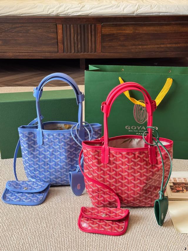 牛皮版本 小号 goyard戈雅购物袋 王菲同款 购物袋 购物袋低调又耐看的大牌 非常玩味好凹造型 时髦人都应该入一个 尺寸 21 20Cm