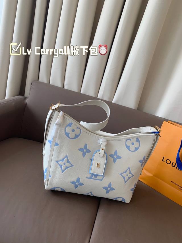 折叠盒 芯片版 lv Carryall腋下包 托特包 小百搭Lv购物袋 设计独特而经典 搭配各种复古的颜色和装饰 时尚大气 实用性强 尺寸27*21