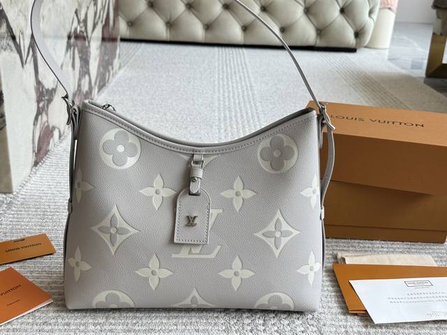 配盒 size 29*22Cm 小 l家 大象灰 Carryall 配置有子母袋和宽肩带 l新色大象灰 高级 细节细节 .完美 搜索Lv Carry 购物袋