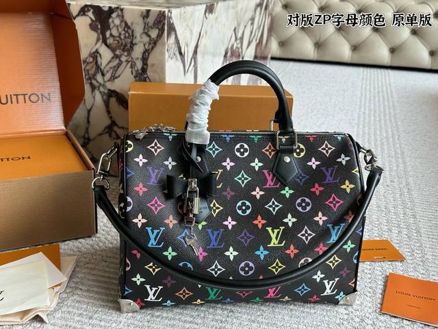 原单版 配盒子 2025新款Size 30Cm l家 Speedy30 复刻版枕头包 原版五金 折叠 新款肩带真的吼吼好看 搜索 Lv 枕头包