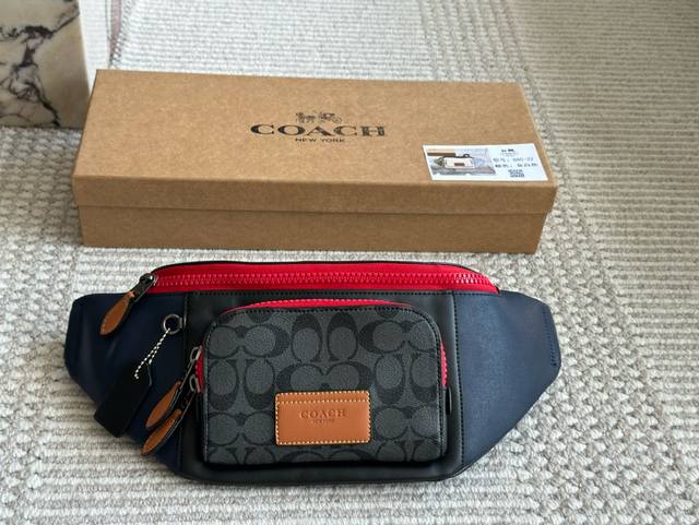 蔻驰Coach 专柜新款Belt Bag腰包 胸包 斜挎包 原版pvc面料 时尚百搭的款式香港专柜新款 尺寸 40 16 配礼盒