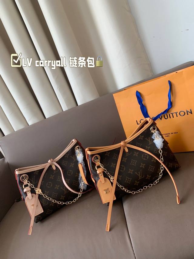 配折叠盒子Lv Carryall 链条包 lv尤物每一只都值得收藏 又可以搭配俏皮可爱下次想试试洒脱一点穿搭老花 五彩缤纷的少女心满出来这只包适配乐开了花的心情