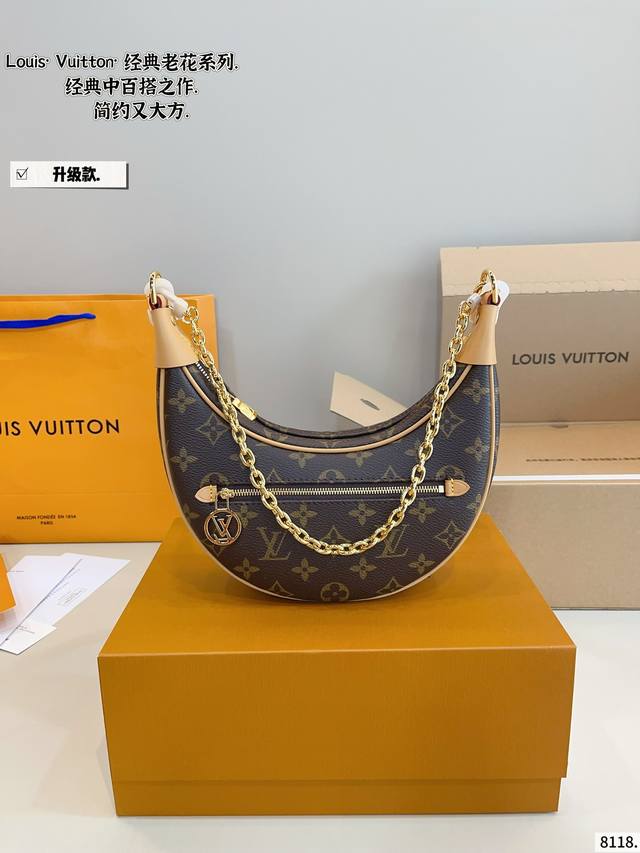 配礼盒 Lv _豌豆 可盐可甜的天花板 lv豌豆包的名字叫Loop 意思是 环形 但因为长得实在太像豌豆了 所以大家便不约而同把它称为 豌豆 它的长度是最黄金的