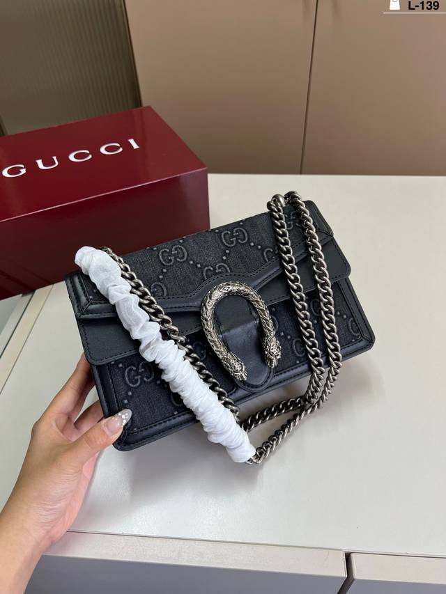 酷奇Gucci Dionysus 酒神包 超多背法 可单肩 可斜挎 可手提 高级又百搭随意搭配都很时髦 l-139尺寸28 15折叠盒