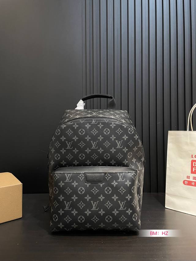 高端货 新款 Louis Vuitton Lv双肩包 路易威登双肩包 M45218 Louis Vuitton Discovery 老花 帆布拼牛皮 书包背包双