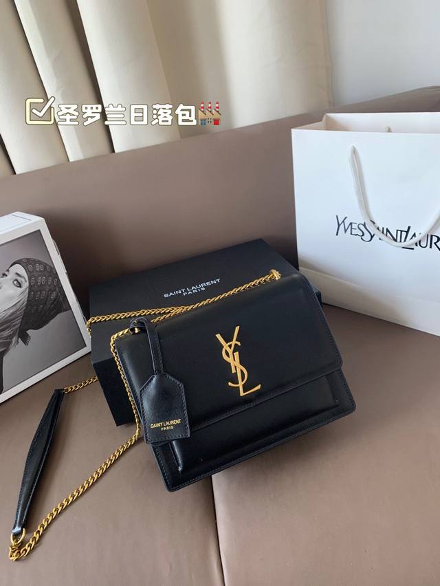 配折叠盒飞机盒 上Saint Laurent Ysl 圣罗兰 手提款日落包 高级定制正品对版真空电镀银五金 皮质 金属等做工简直无可挑剔 复古大气时尚集于一身