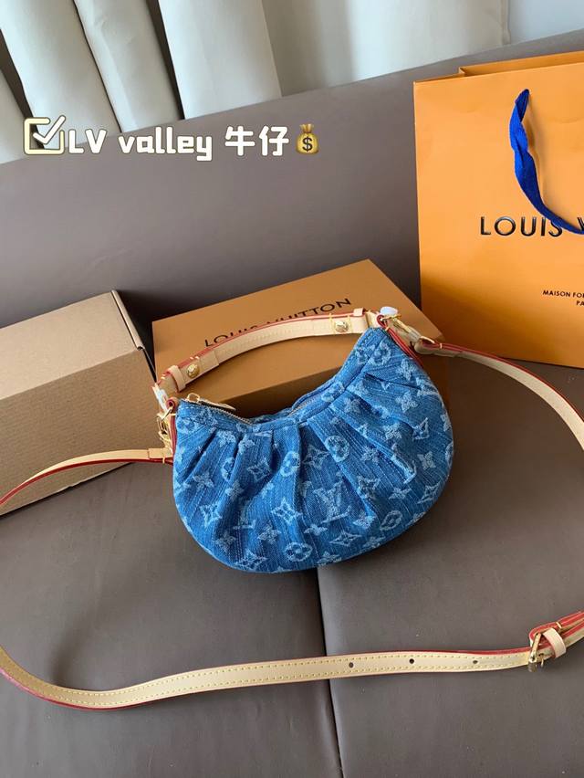 原版布 动态芯片全套包装 lv Valley 牛仔 pochette Valley 虽小但Q 能放下手机