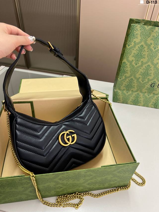 酷奇腋下包Gucci古驰.上新啦 d-113尺寸22 11折叠盒