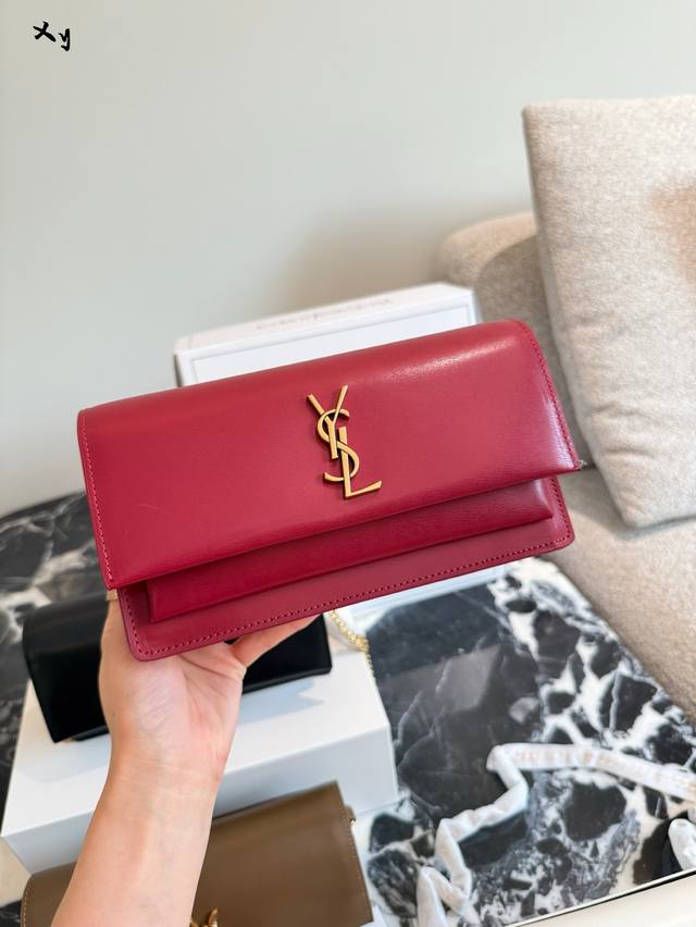 ysl新款Sunset V高级又时髦New #Saint Laurent 新款24Cm 双盒送镜子