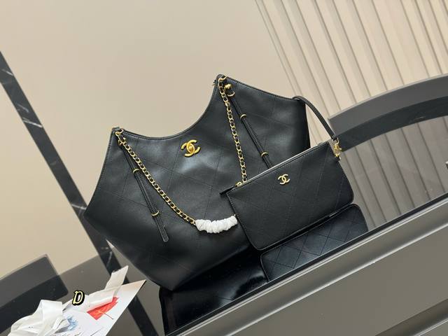 权志龙Gd同款大托特25S 香奈儿Maxi超大购物袋 上身谁都不爱Cool 装电脑上班通勤没问题 软软糯糯 尺寸:31.28Cm