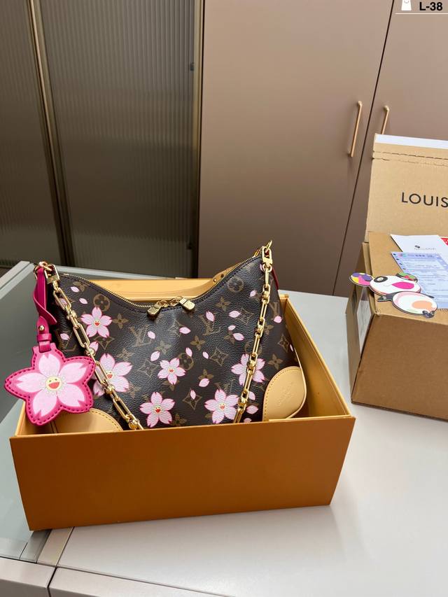 lv 牛角包 vintage 经典单肩包 单肩斜挎都无敌好看百搭 l-38尺寸28 17折叠盒飞机盒