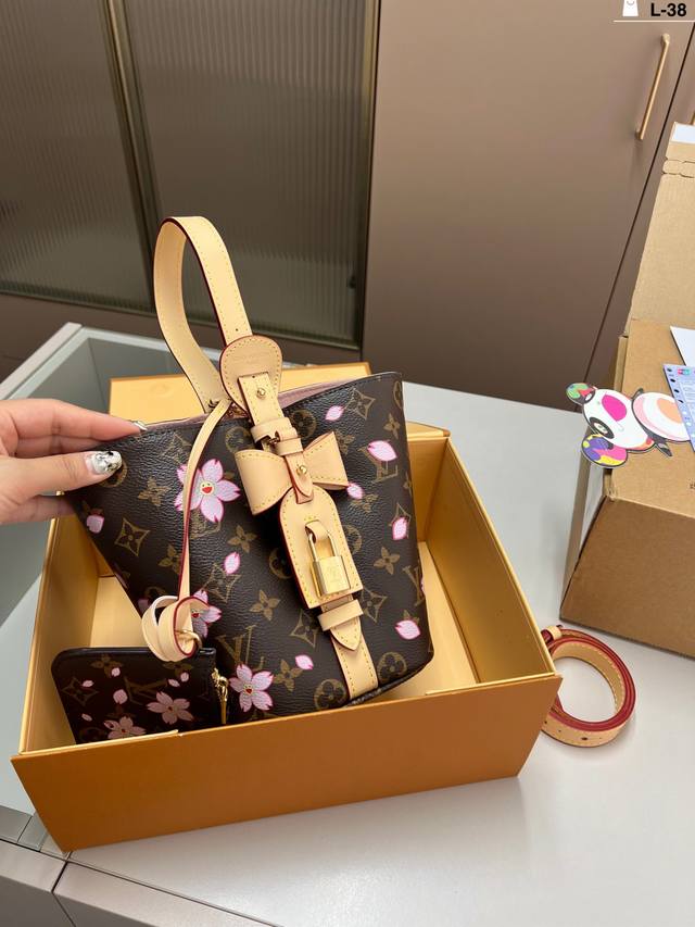 装饰锁头不带钥匙 lv路易斯威登水桶包 l-38尺寸17 18折叠盒飞机盒