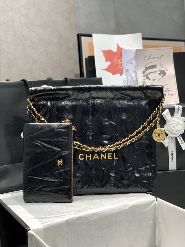 小香 法国 高端定制品 Chane1 As3260# Chanel Bag 皱皮索口购物袋 ～ 独家实拍香奈儿链条包 单肩包，秋冬走秀款柔软舒适，品质质量超赞