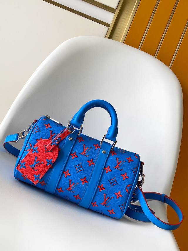 顶级原单163C01 芯片 M14989涂鸦M15076M14837 M12733. M13166 M12609黄色 顶级原单 动态变码本款 Keepall B