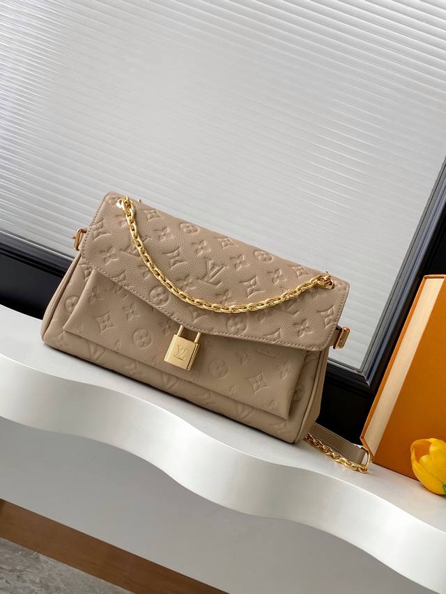 动态163C芯片 顶级原单加强版 M14604黑色 M14973杏色Anytime Flap Bag 手袋取材 Monogram Empreinte 皮革，延续