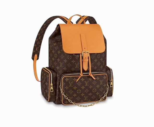 顶级原单老花 M44658 Bosphore 登山双肩包 最新走秀版 Monogram登山双肩包的名字是Bosphore，是流经伊斯坦布尔的一条海峡，背包设有多