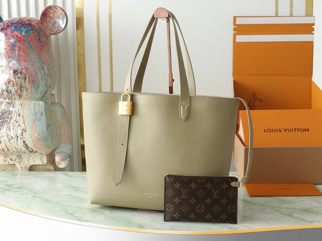 出厂价P 顶级原单 独家实拍 M25343绿色 全皮购物袋系列 Low Key Cabas手袋 M25341 黑色 M25342 棕色 M25343栋石绿 里外