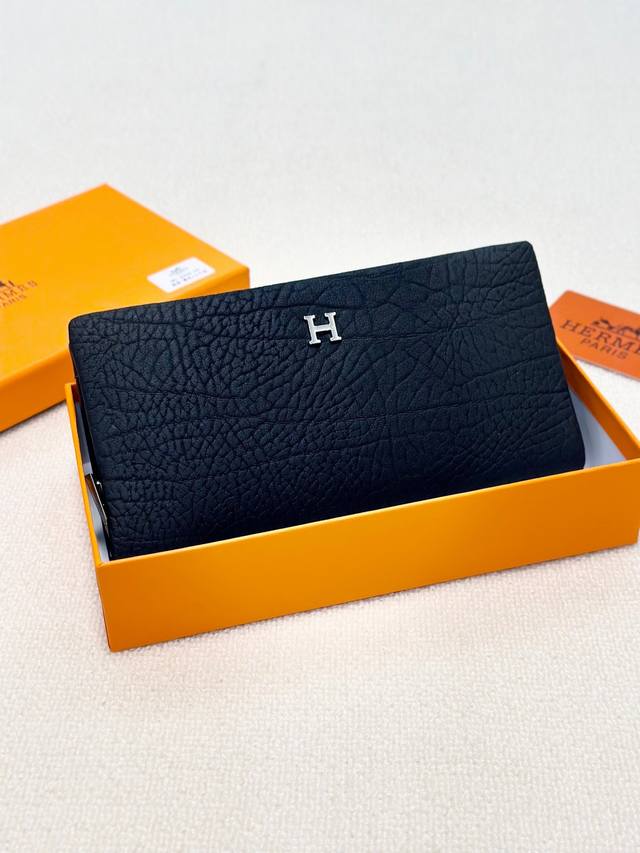 颜色 黑尺寸 21X10型号 9009爱马仕手包 头层牛皮手感一流内置卡位外附手机位男士必备