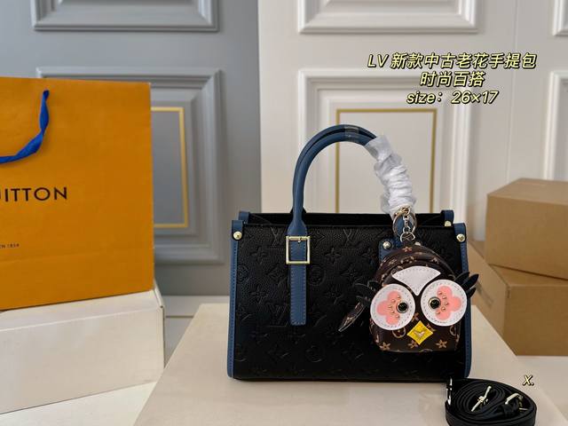无盒挂件 Size：26×17 Lv路易威登新款中古手提包 经典老花设计，辨识度超高～ 配长肩带 斜挎手提 随意搭配，时尚而实用的小众款式