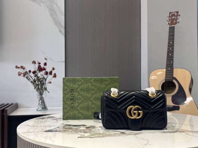 配折叠盒飞机盒 Gg Marmont 22Cm 质量很好 性价比高 古奇原单品质