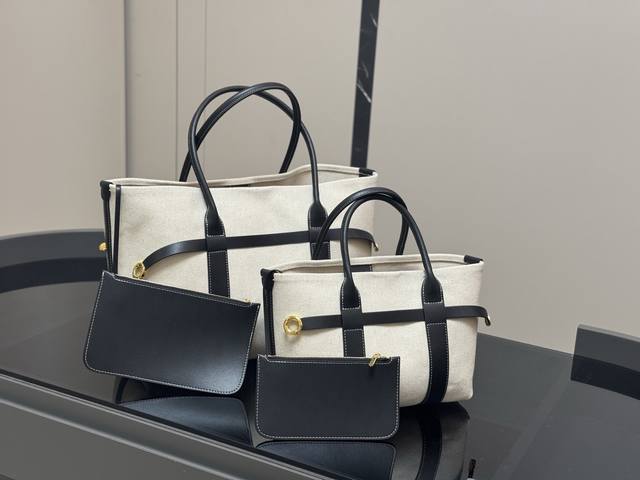 无盒 Size：27*20Cm 小 50*28Cm 大 预测下一个断货王- Lp50新品Tote包 这只包一到店里就得到了所有人的喜欢又轻便又能装还有两种形态