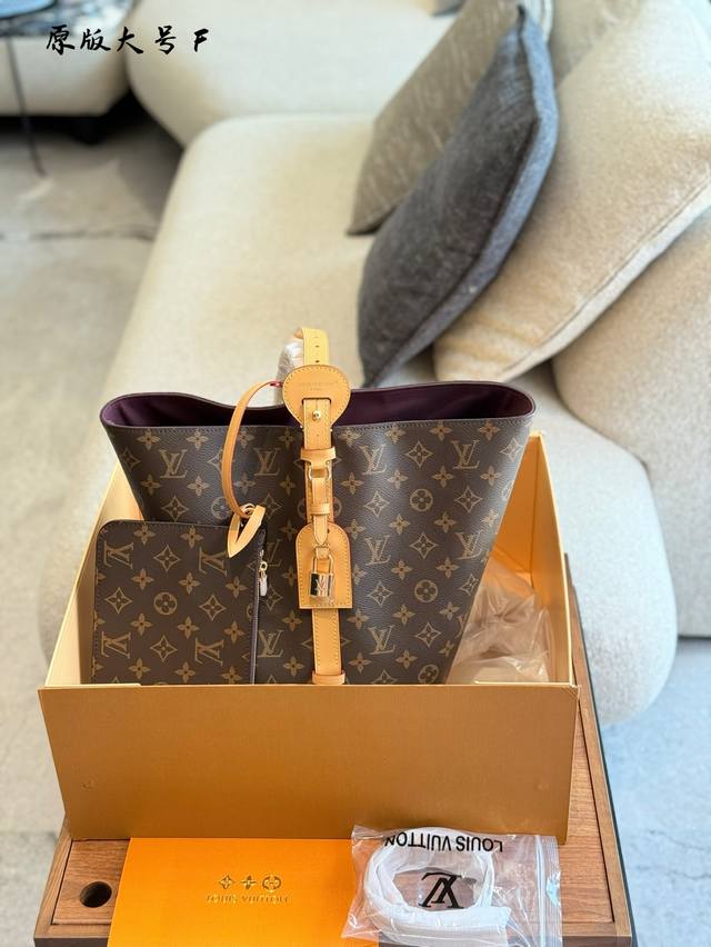 双盒包装 Lv路易威登25年新款全新老花Allin单肩手提包大号，全新，现货秒发~ 尺寸: 26X31X18 配件:防尘袋、子袋 盒子