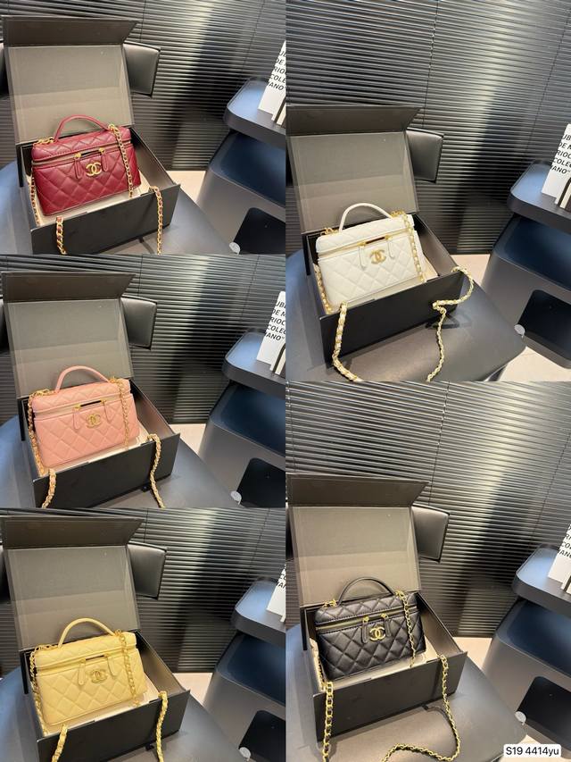 配折叠盒子 香奈儿Chanel 化妆包. 质感很高级 容量超级大也很耐用日常出街背 它回头率百分百 就是这种随性慵懒 尺寸：19 12 货号4414Yu