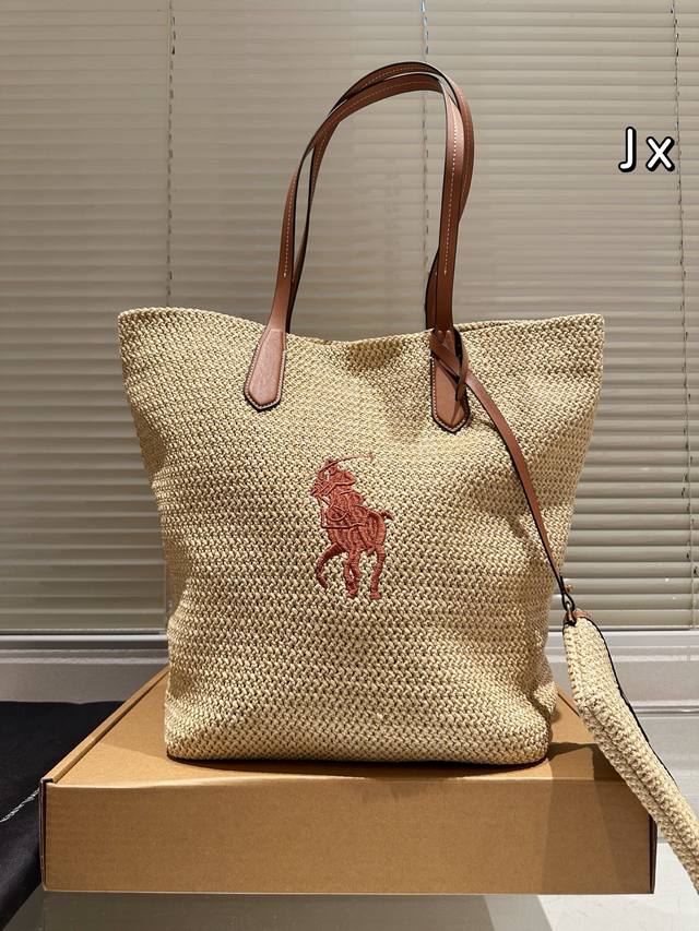 拉夫劳伦-成都王府井科华作者 拉夫劳伦 拉菲草25年新款包包 足够大的容量 松弛感拉满 #拉夫劳伦穿搭#拉夫劳伦女孩#拉菲草包编织#拉菲草 30×45