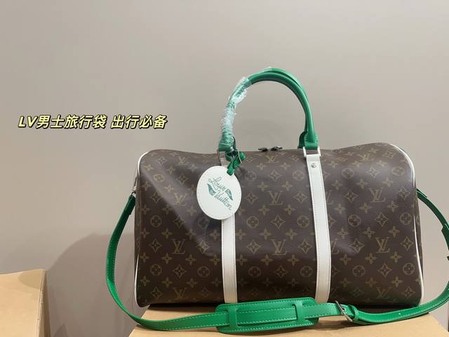 尺寸45.25Cm Lv Keep All男士手提斜挎旅行袋