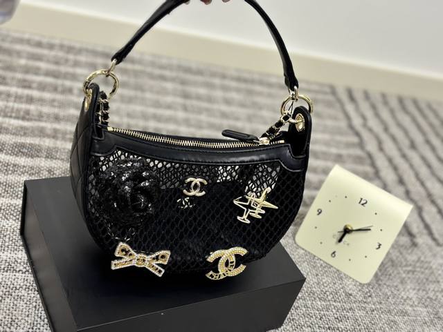 配折叠盒尺寸23.15 香奈儿 Chanel 陈太太同款 25S 网兜乌拉圈包