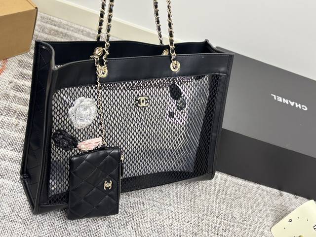 配盒尺寸42.31 香奈儿 Chanel 陈太太同款25S 网兜托特包