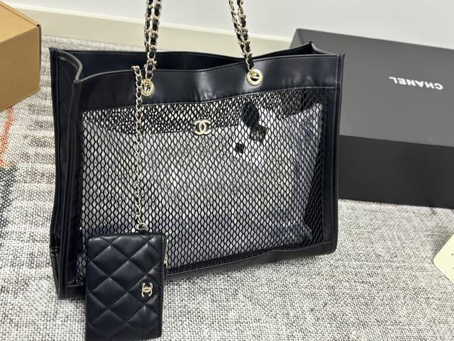 净版 配盒尺寸42.31 香奈儿 Chanel 陈太太同款25S 网兜托特包