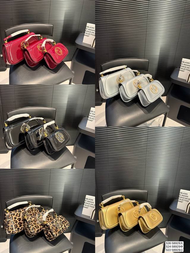 大号 中号 小号 配折叠盒子 酷奇秀款 Blondie来袭怀旧与现代时尚 20世纪70年代初，Gucci品牌创造了一个新的圆形迭代版本的1Ogo-Interlo