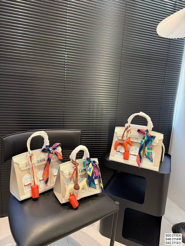 大号 中号 小号 爱马仕房子一套房拎在手上是什么感觉？ Hermes Birkin房子真的美到心尖上了 休闲运动 精致女人都百搭！ 色搭配都绝美又高级完全就是