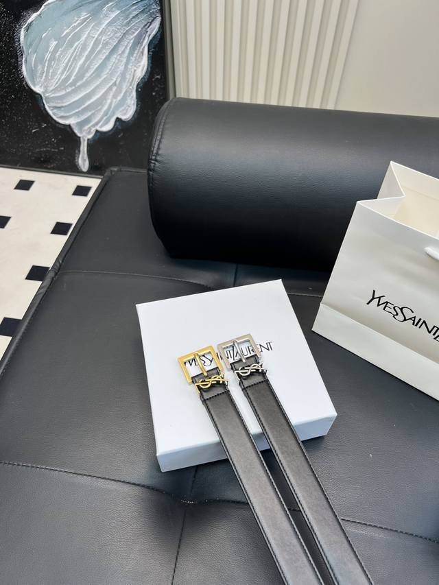 升级版 Ysl！ ！高版本 腰带 嘿哈 原单牛皮皮带～热门款 皮带里面最火的啦～质量很好 全套包装！五金绝对不褪色 皮带头和专柜一样的哦～ 配礼盒手提袋发票